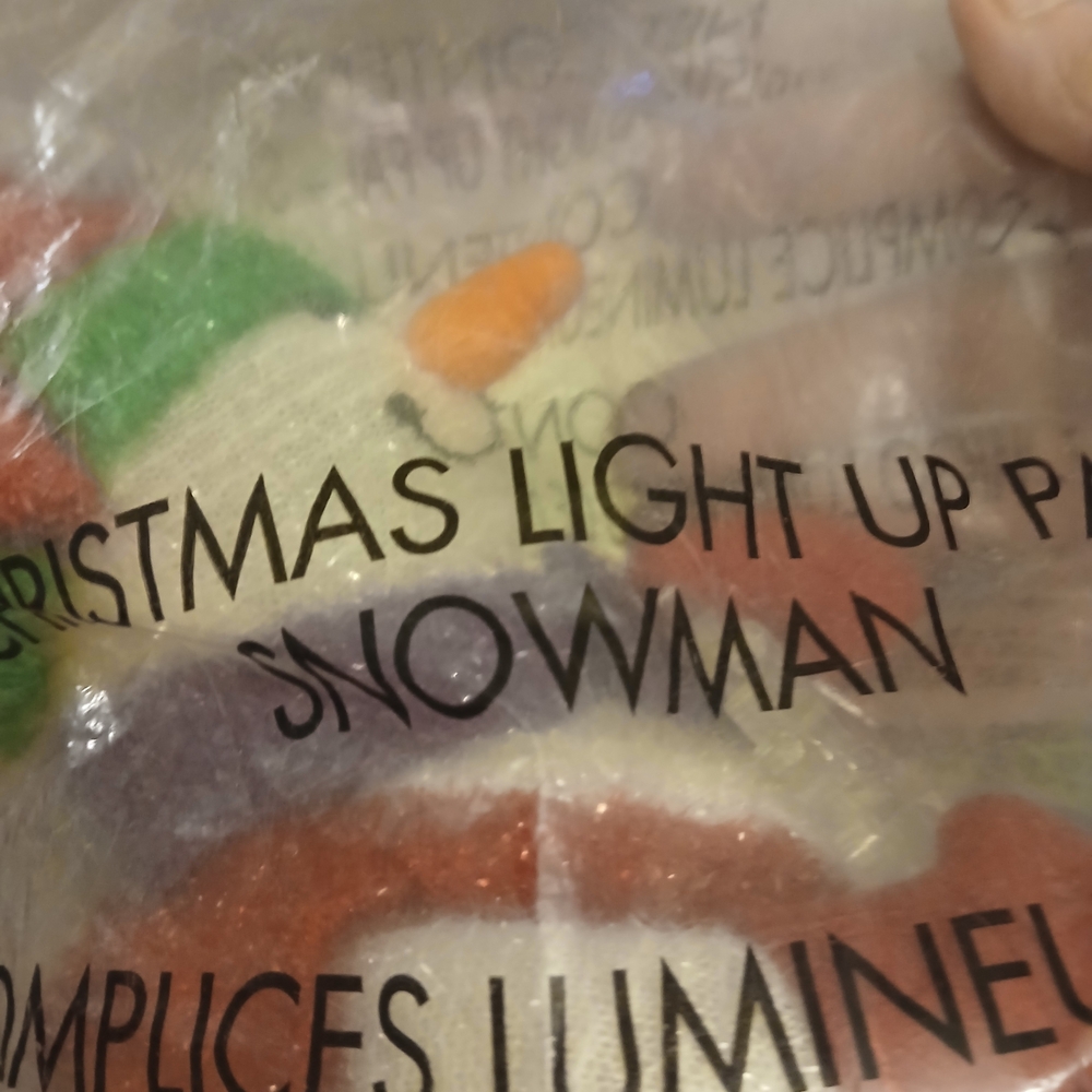 Christmas Light Up Plush Snowman